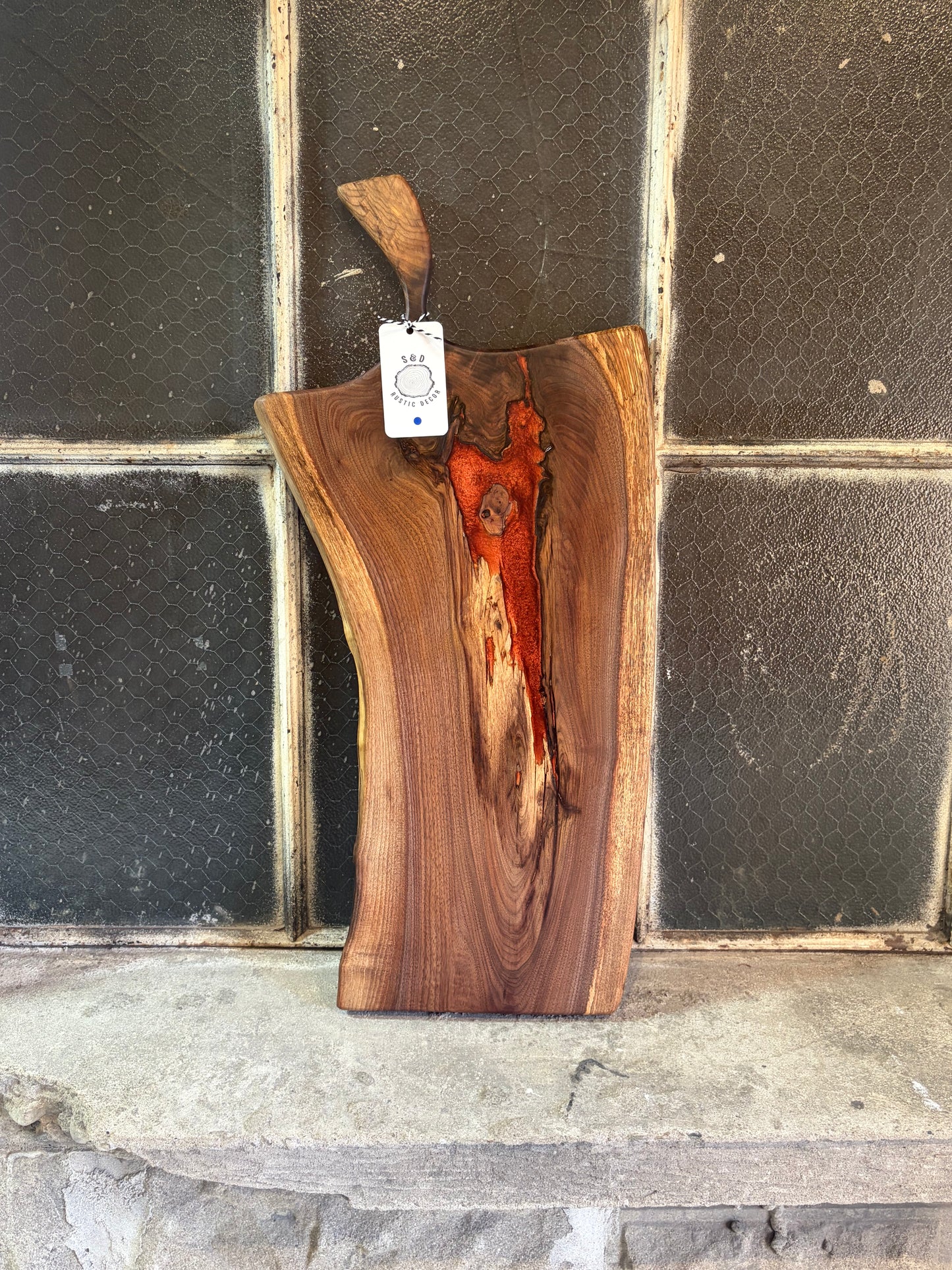 Black Walnut & Copper Resin