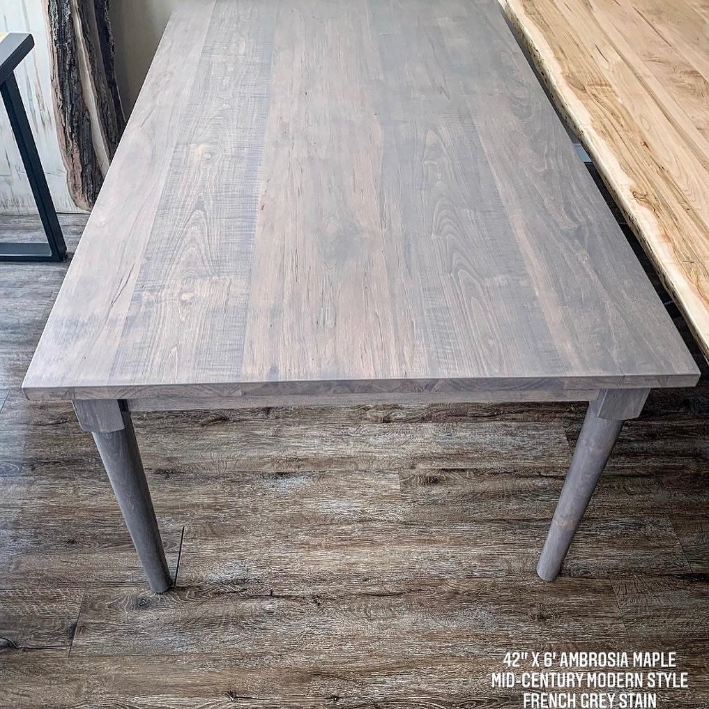 Mid-Century Maple Dining Table