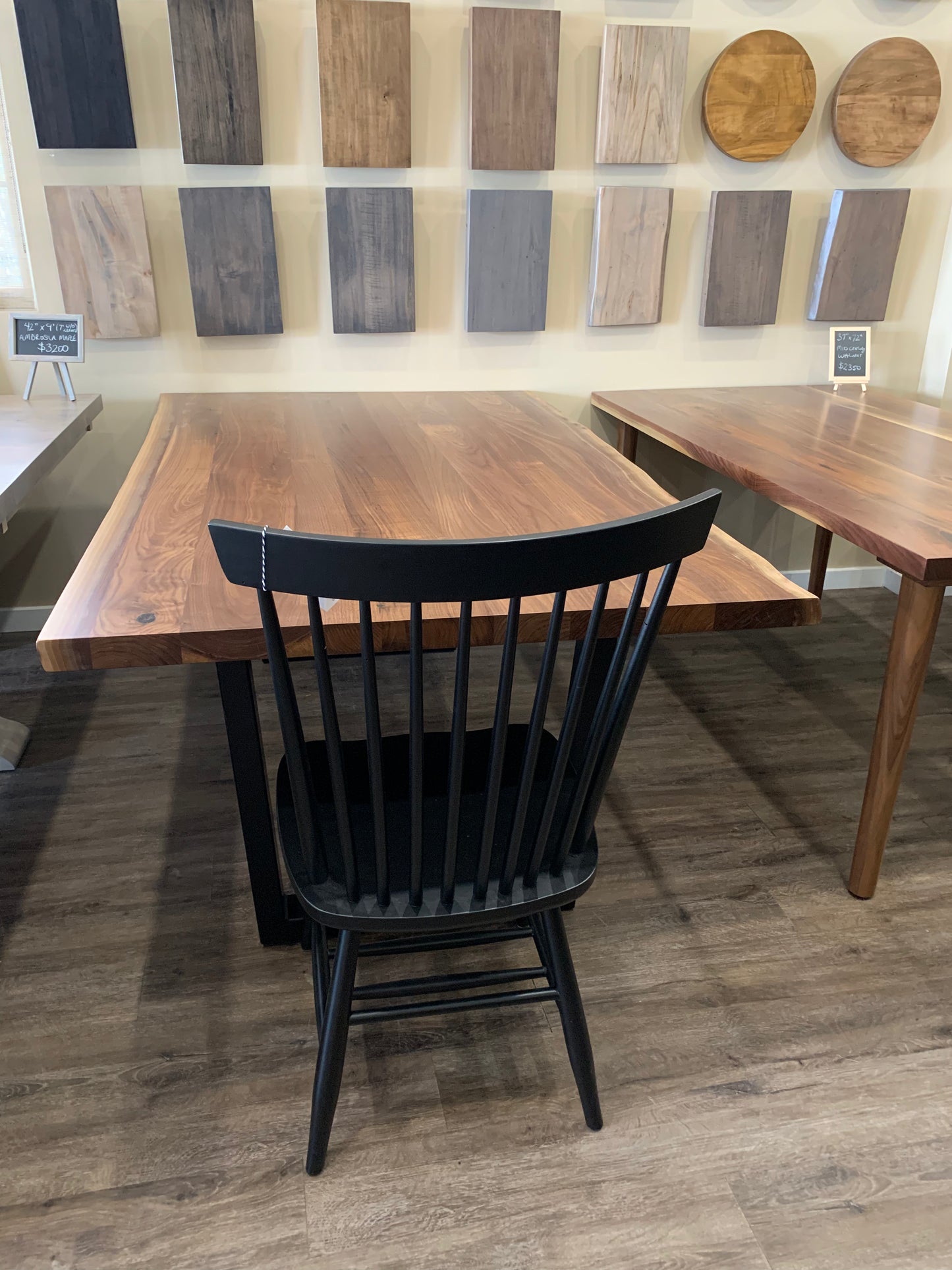 Live Edge Black Walnut Dining Table