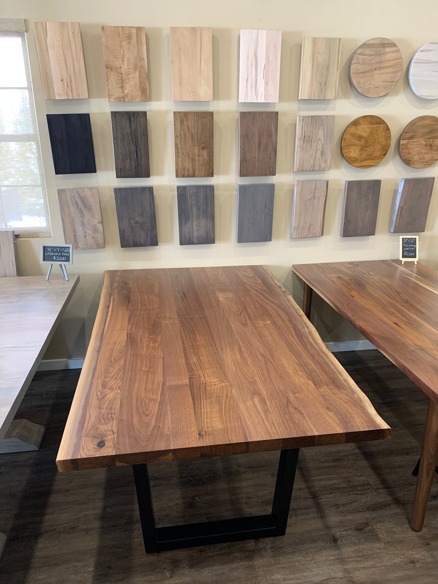 Live Edge Black Walnut Dining Table