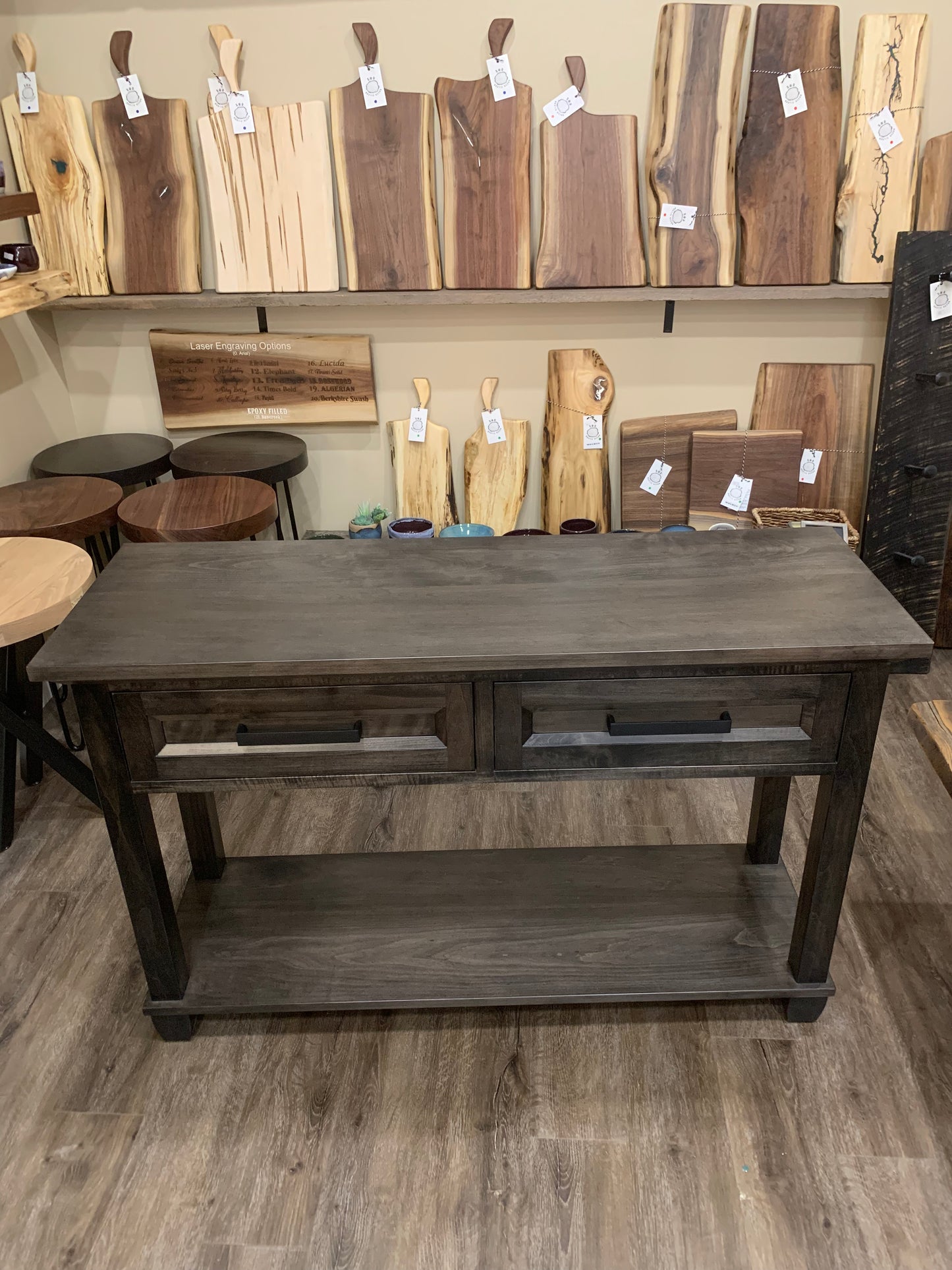 Maple Console Table