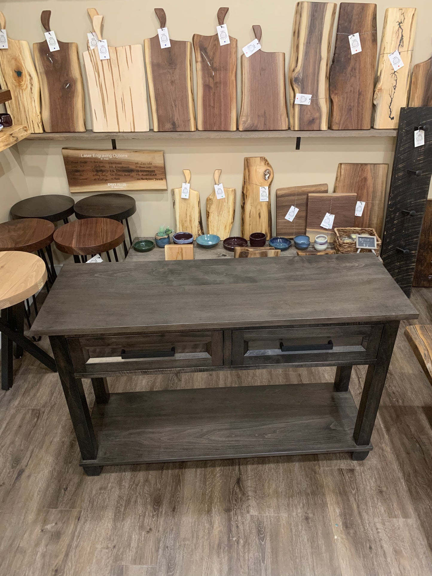 Maple Console Table