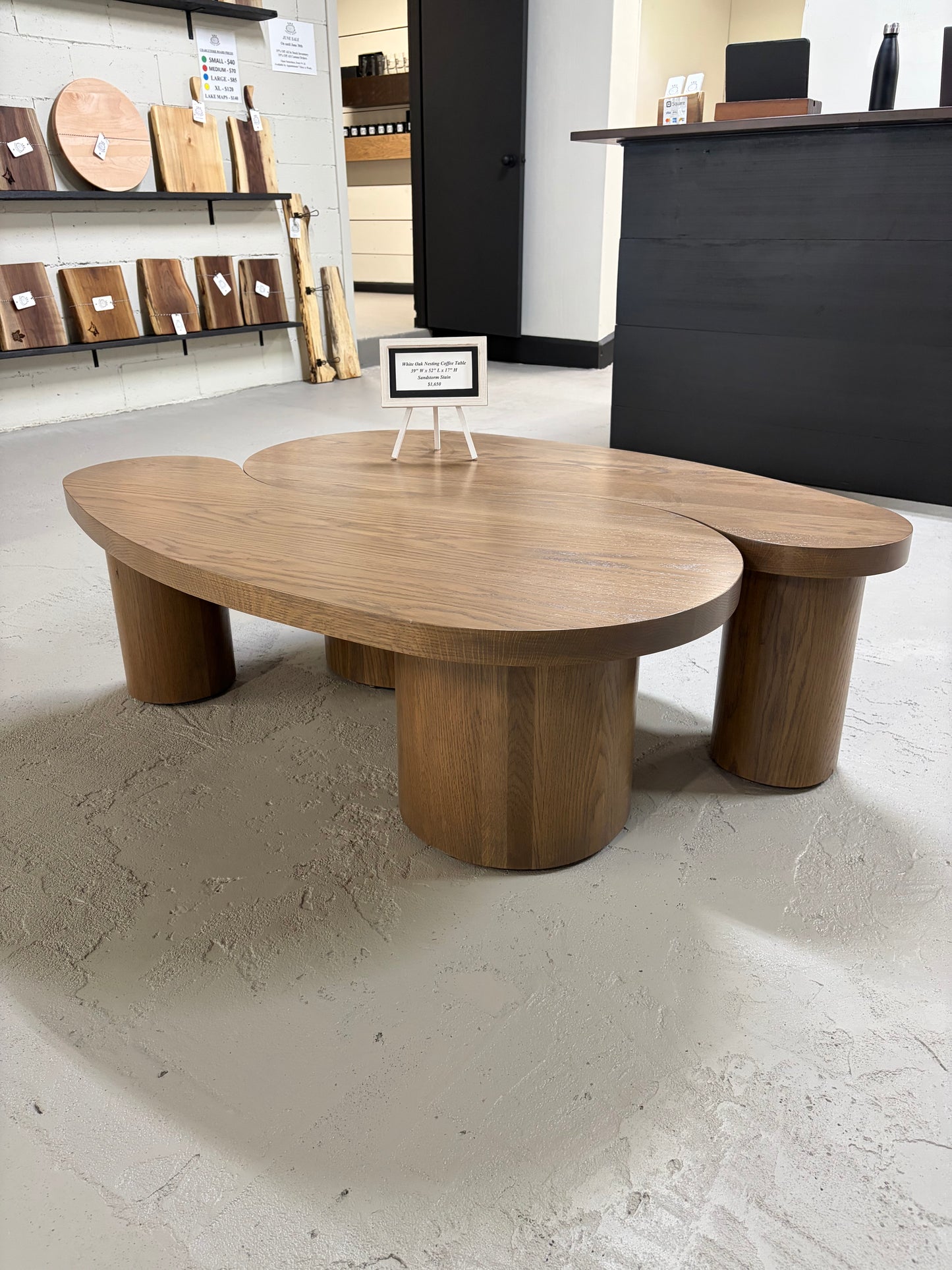 White Oak Nesting Coffee Table