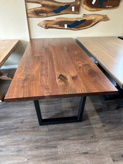 8’ Black Walnut Dining Table