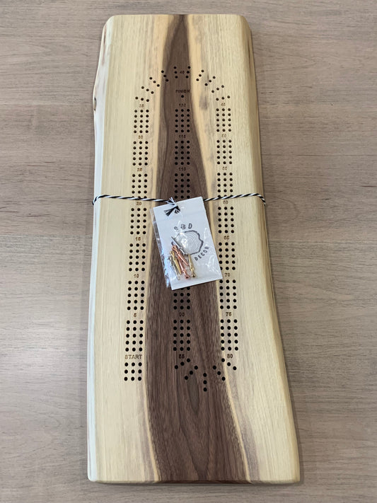 Walnut Cribbage Board