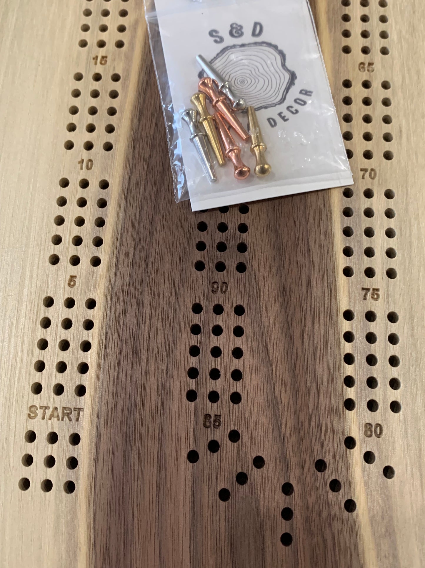 Walnut Cribbage Board