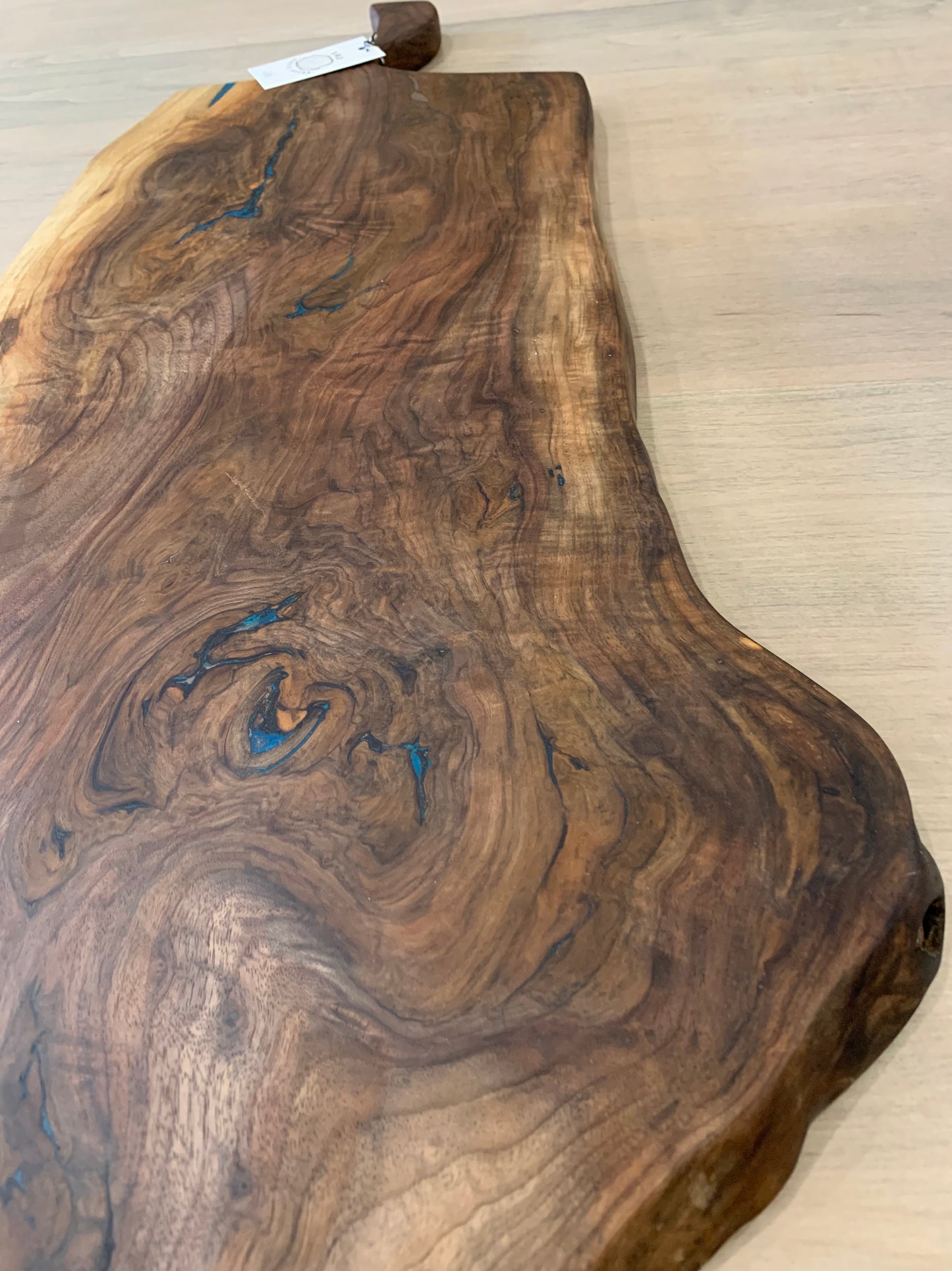 XL Black Walnut & Epoxy Charcuterie Board