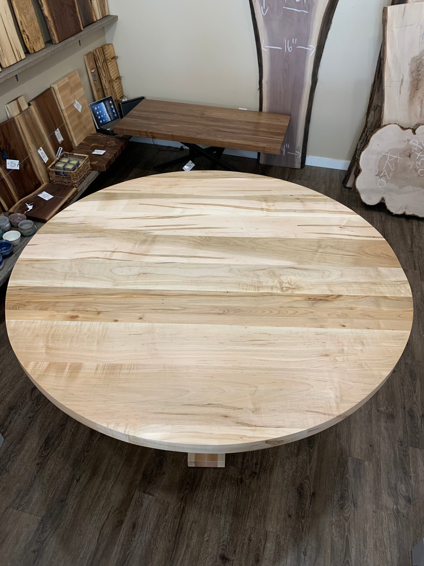 54" Round Ambrosia Maple Dining Table