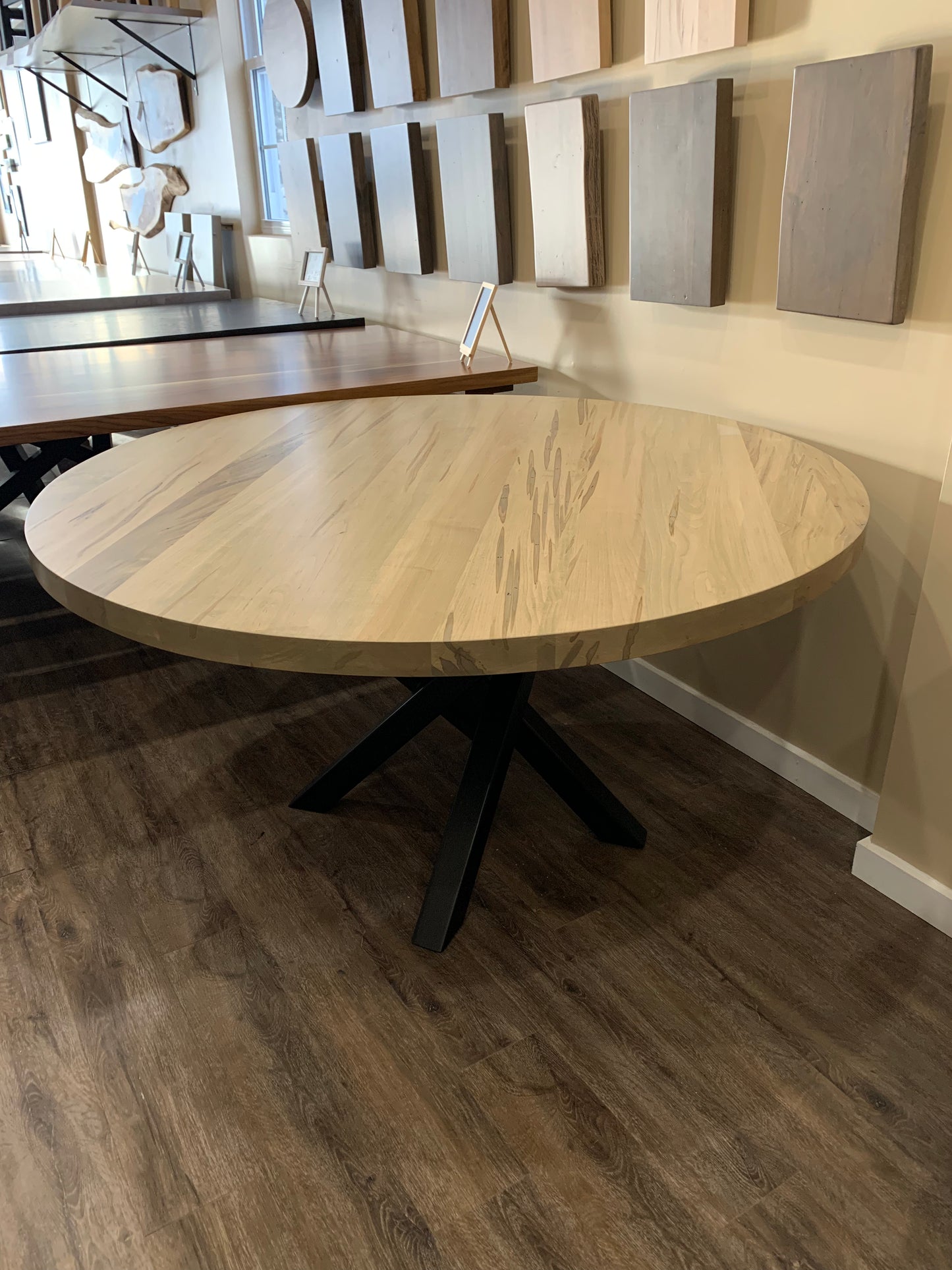 54” Round Ambrosia Maple Dining Table