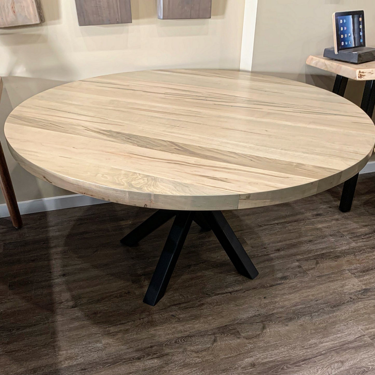 54” Round Ambrosia Maple Dining Table