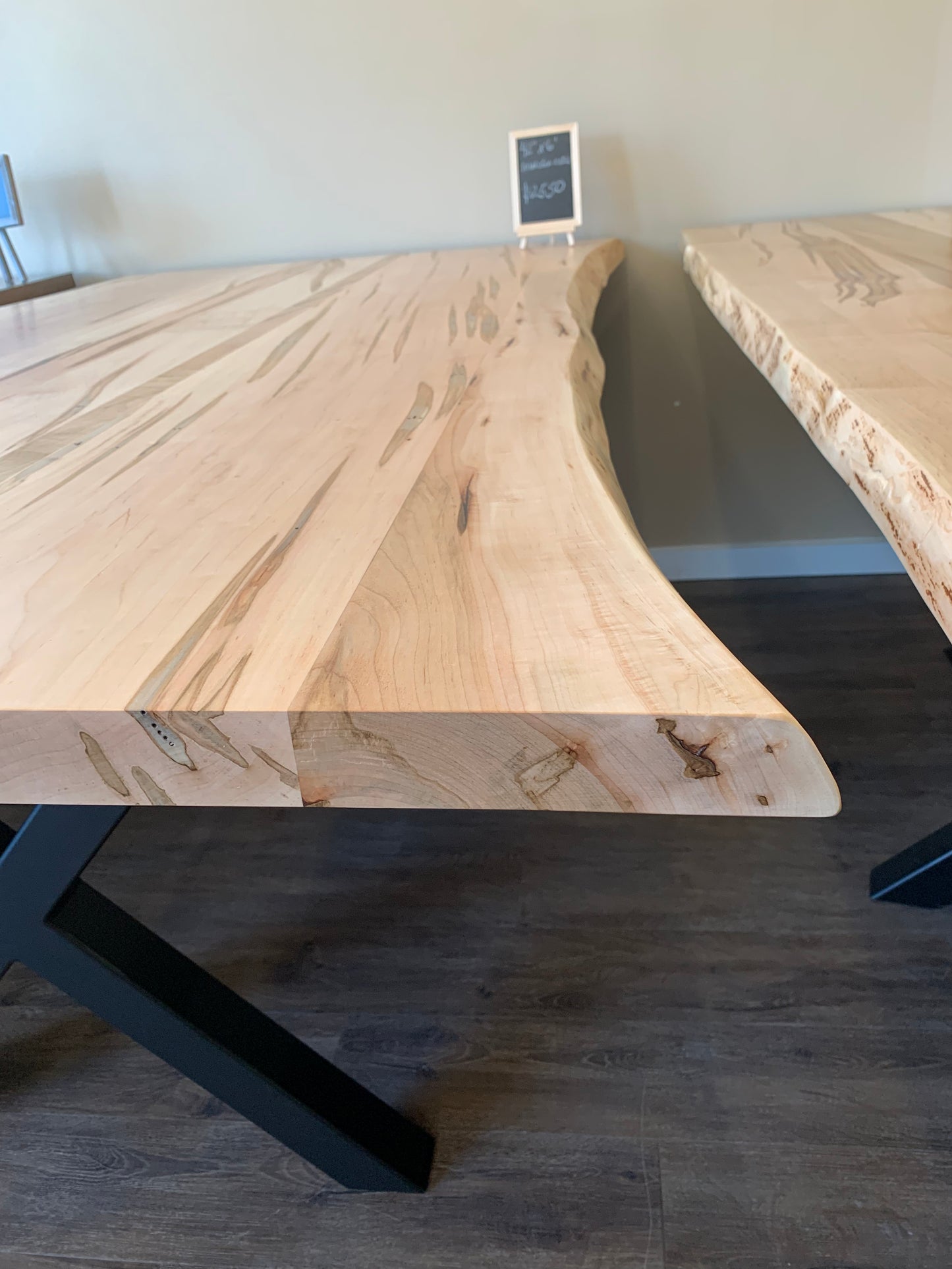 Live Edge Ambrosia Maple Dining Table