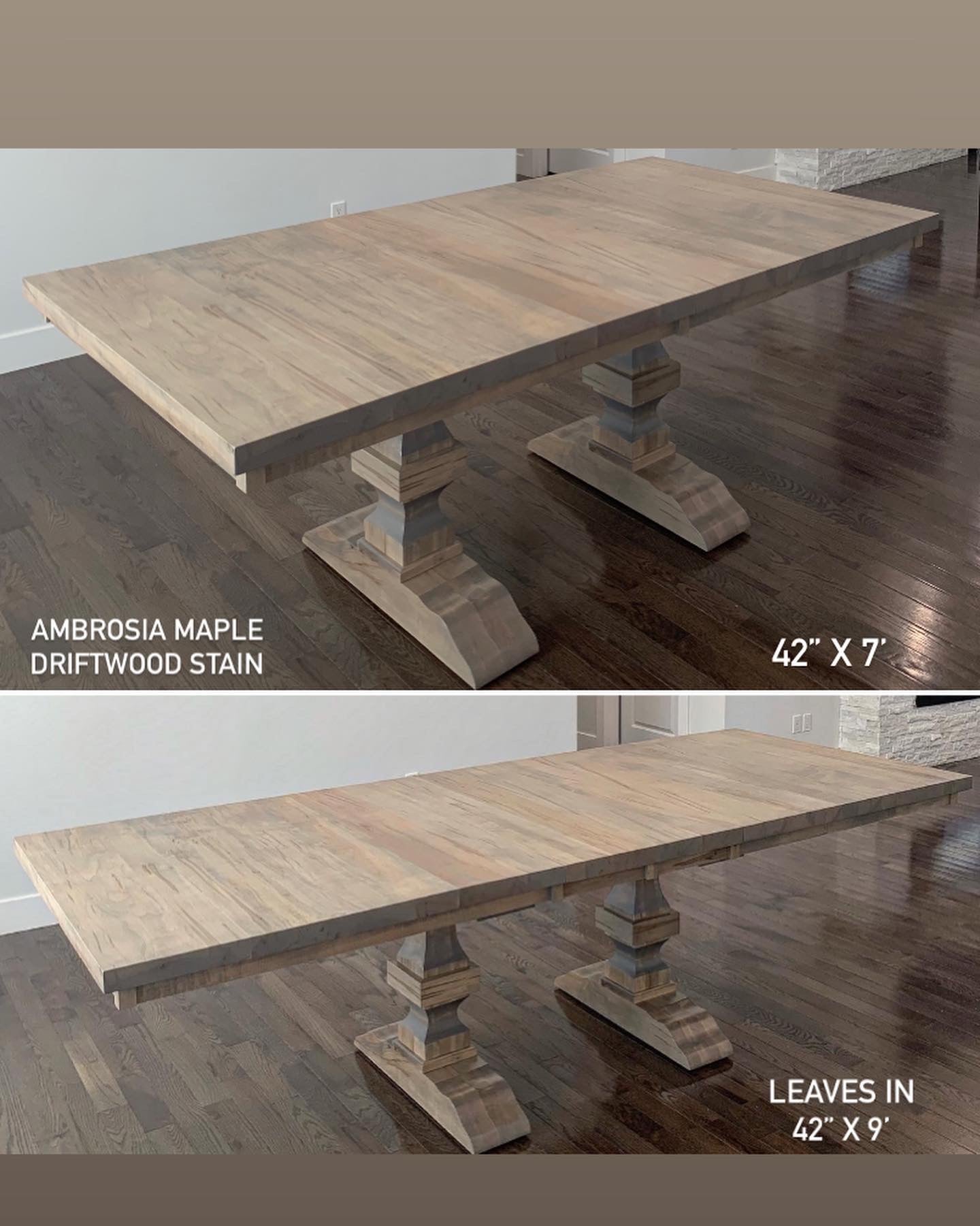 Extendable Ambrosia Maple Dining Table